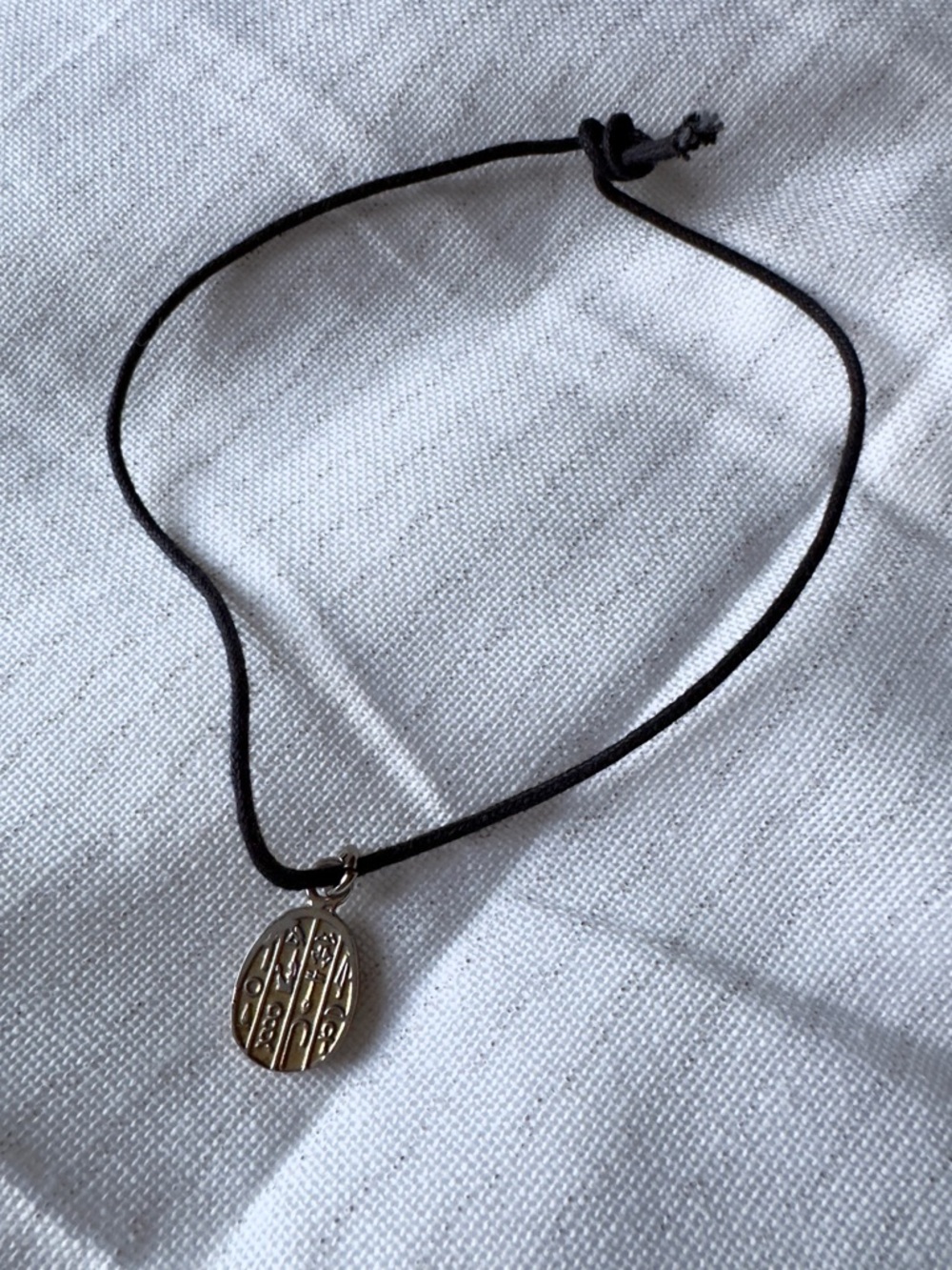 Vintage Scarab Pendant Necklace - Picture 9 of 9